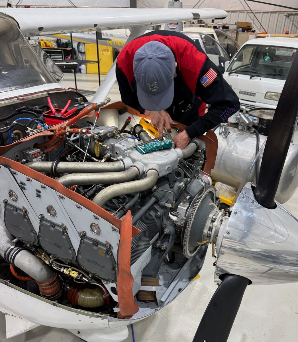 Annual inspection with the cowling open
